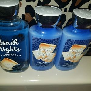 beach night lotions and body wash
